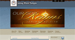 Desktop Screenshot of livingwordtemple.org